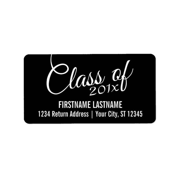 Class Of With Custom Year And High School Label