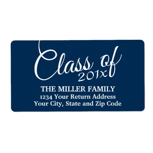 Class of with Custom Year and High School Label