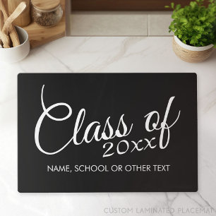 Class of with Custom Year and High School Placemat