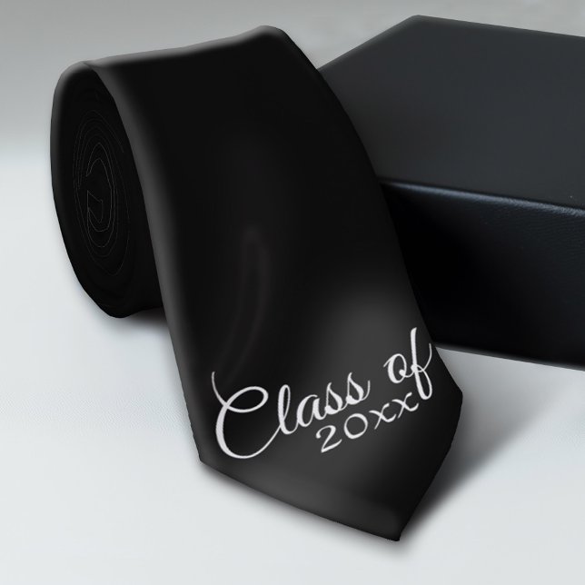 Class of with Custom Year and High School Tie (Custom Graduation Tie)