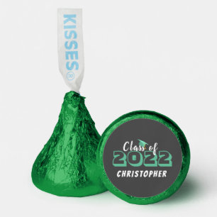Class of with Name Emerald Green/Dark   Hershey®'s Kisses®