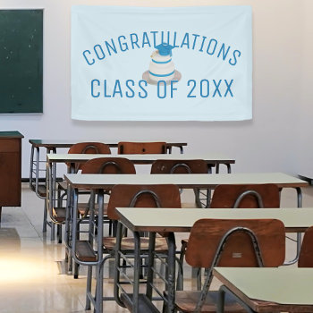 Class Of Year Congratulations School Graduation Banner by watermelontree at Zazzle