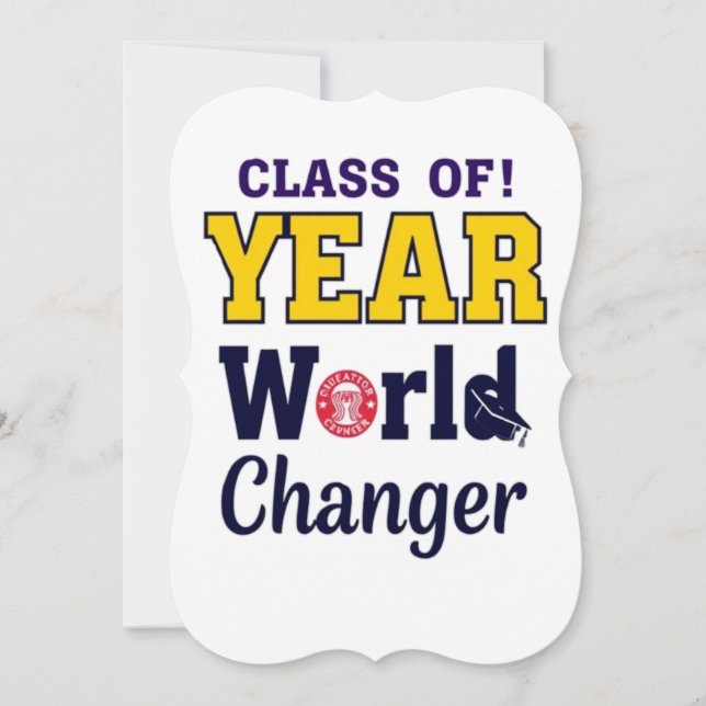 Class of year Future Changer Graduation (Front)