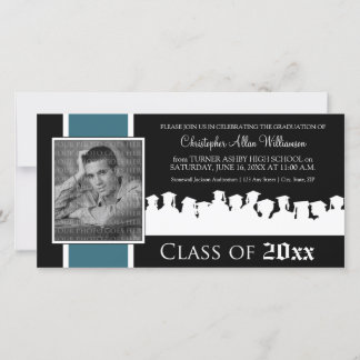 Class of [YEAR] Graduation Announcement: blue