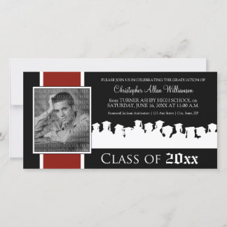 Class of [YEAR] Graduation Announcement: cranberry