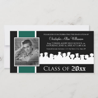 Class of [YEAR] Graduation Announcement: green
