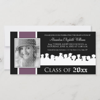 Class of [YEAR] Graduation Announcement: purple