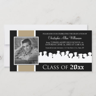Class of [YEAR] Graduation Announcement: taupe