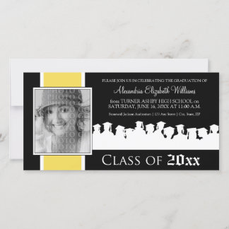 Class of [YEAR] Graduation Announcement: yellow
