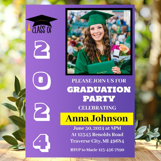 Class of Year Graduation Party Invitation Card (Creator Uploaded)