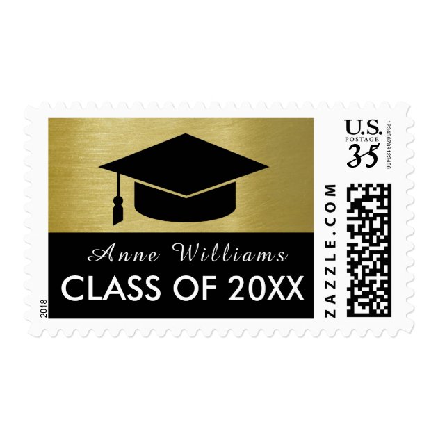 Class Of (year), Graduation Postage With Name