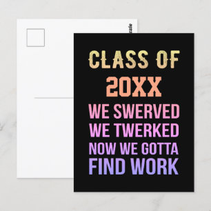 Class of Year Novelty Postcard