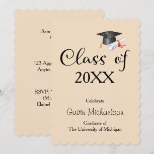 Class of Your Year Custom Invitation