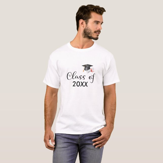 Class of Your Year Graduation T-Shirt (Front Full)