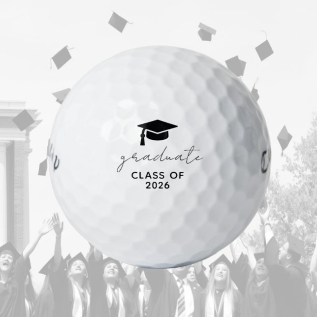 Class of YY Graduate Cap & Tassel Golf Balls (Creator Uploaded)