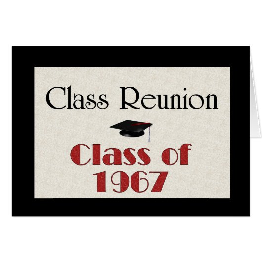 Class Reunion 1967 Cards (Front Horizontal)