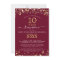 Class Reunion Burgundy Gold Stars Lights Any Year