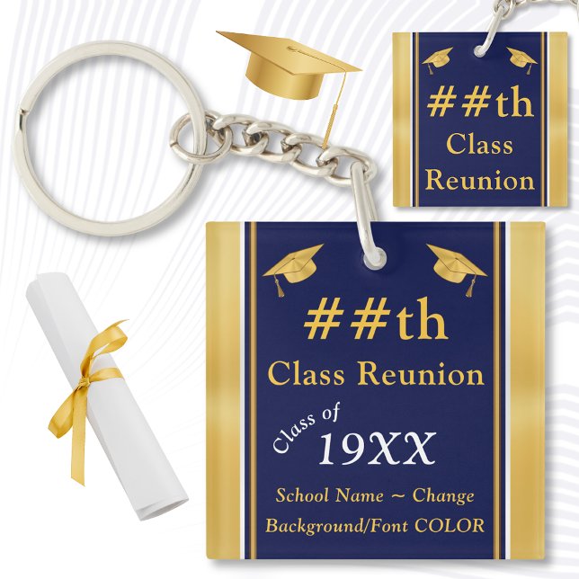 Class Reunion Gift Ideas, Class Reunion Keychains (50 Year Class Reunion Souvenirs. Nice, Class Reunion Gift Ideas. 50th Class Reunion Party Favors.)