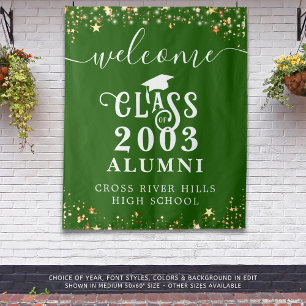 Class Reunion Green Welcome Class Year Alumni Tapestry