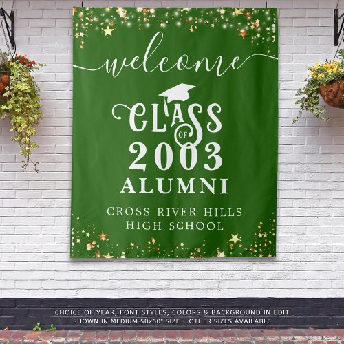 Class Reunion Green Welcome Class Year Alumni Tapestry