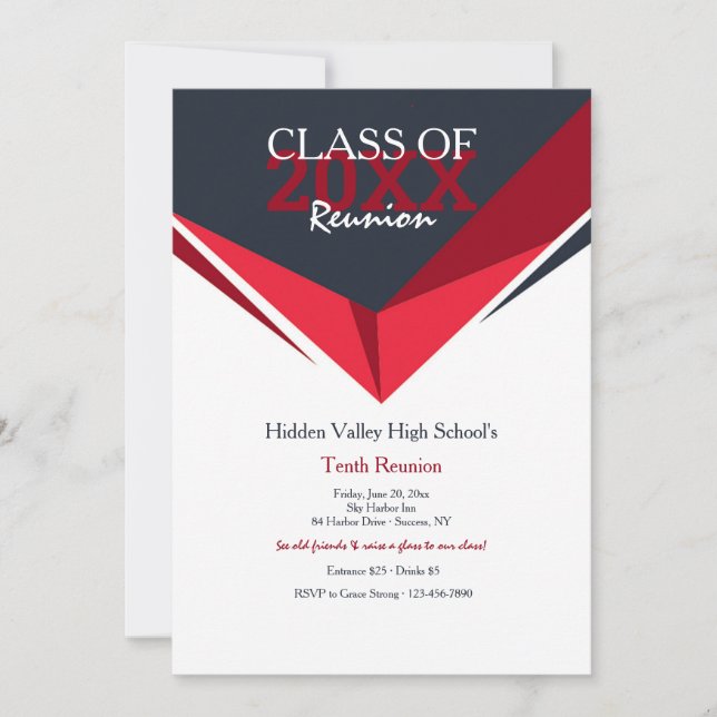 Class Reunion Invitation (Front)