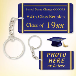 Class Reunion Keepsake Ideas, Any Year, Colors Keychain