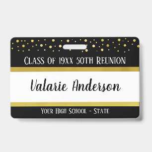 Class Reunion Keepsake Identification Badge