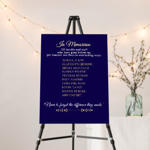 Class Reunion Memorial Staff Tribute Foam Board