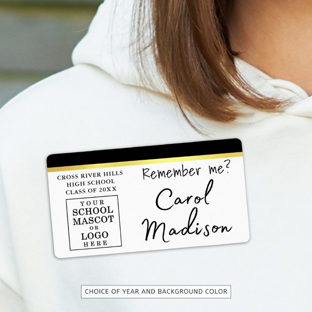 Class Reunion Name Tag Mascot Logo Image (Creator Uploaded)