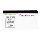 Class Reunion Name Tag Mascot Logo Image