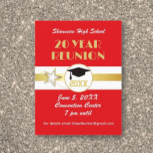 Class Reunion Postcard Invitation