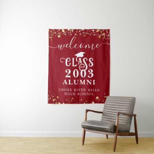 Class Reunion Red Welcome Class Year Alumni Tapestry