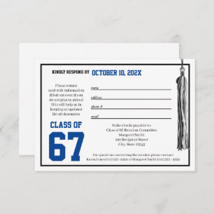 Class Reunion Response Card