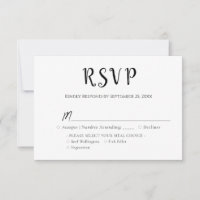 Class Reunion RSVP card