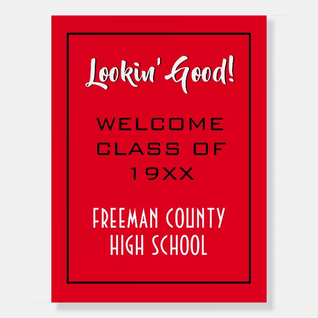 Class reunion WELCOME Foam Board (Front)