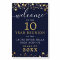 Class Reunion Welcome Navy Blue Gold Stars Script