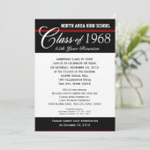 Class Reunion with Adjustable Color Stripe Invitation (Standing Front)