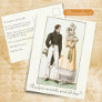 Class Reunion with Vintage 19th Century Fashion Postcard