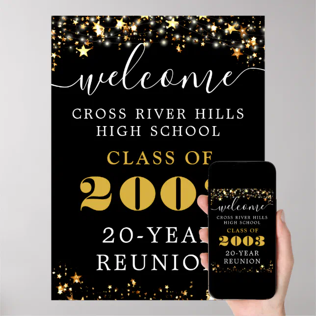 high school reunion poster