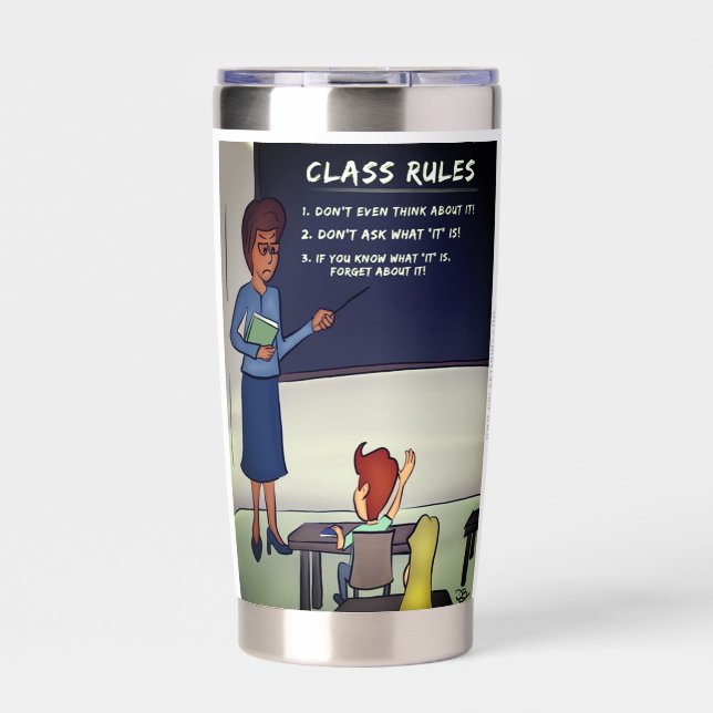 Class Rules Insulated Tumbler (Front)
