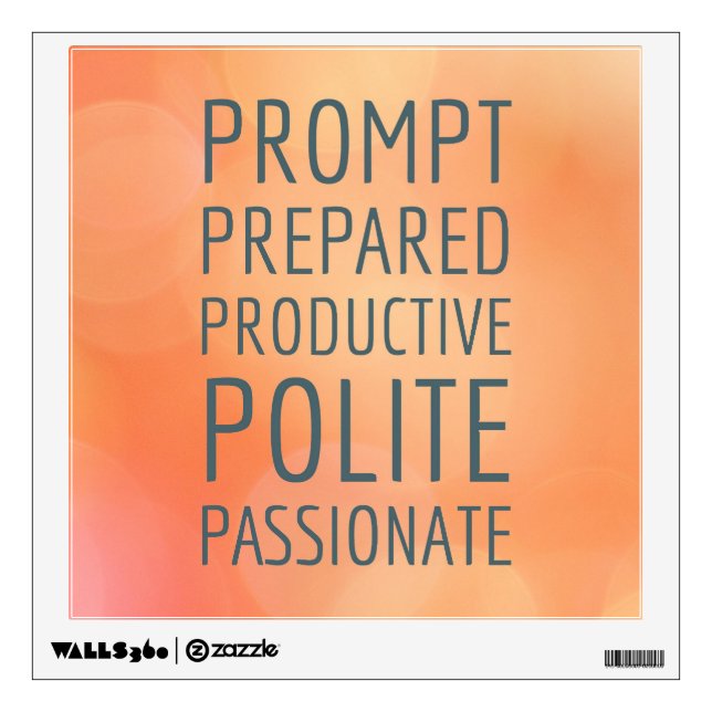 Class Rules White Board Board Decal (Front)