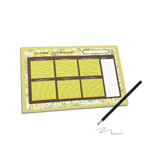 Class schedule  notepad