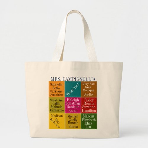 Class Teacher Thank You Tote