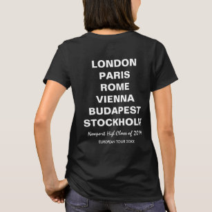 Famous Places Dublin Paris Rome Fenway T-shirt - Shibtee Clothing