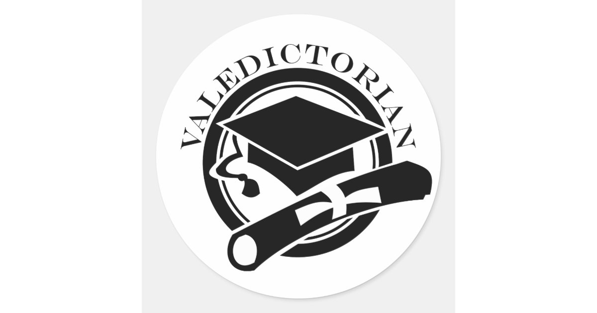 Class Valedictorian Gift Classic Round Sticker | Zazzle.com