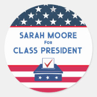 Class Vote" Blue and Red Election school