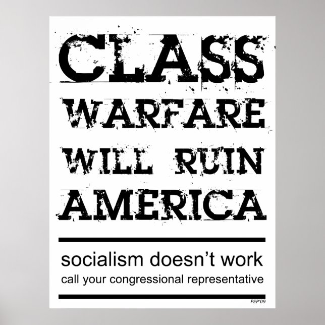 Class Warfare Poster (Front)
