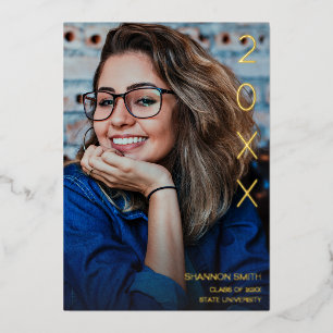 Class Year Foil Graduation Party Invitation