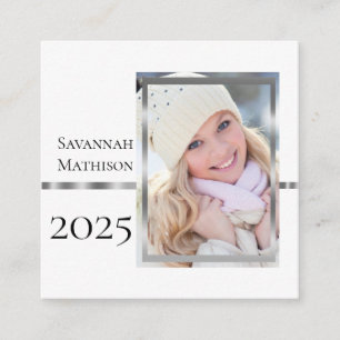 Class Year Graduation Insert Name Photo Cards