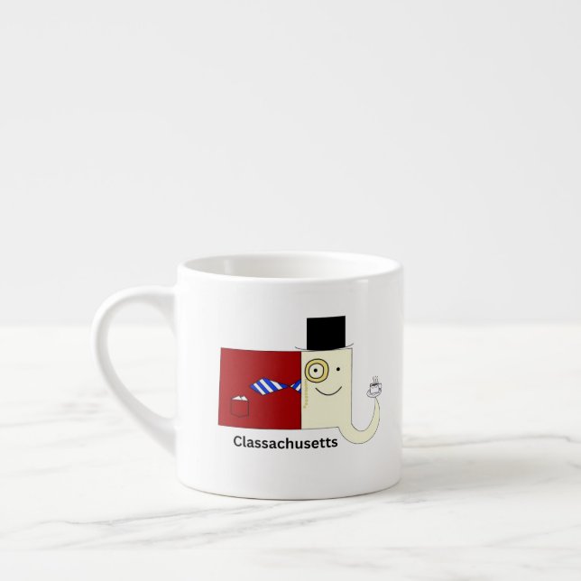 Classachusetts Massachusetts Espresso Mug (Left)